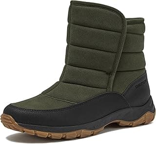Lands' End Expedition Insulated Winter Boots for Men, Lace Up or Slip On Waterproof Mens Snow Boots, Medium or Wide Width Men's Shoes Size 8 to 13, Black, Brown, Green or Grey