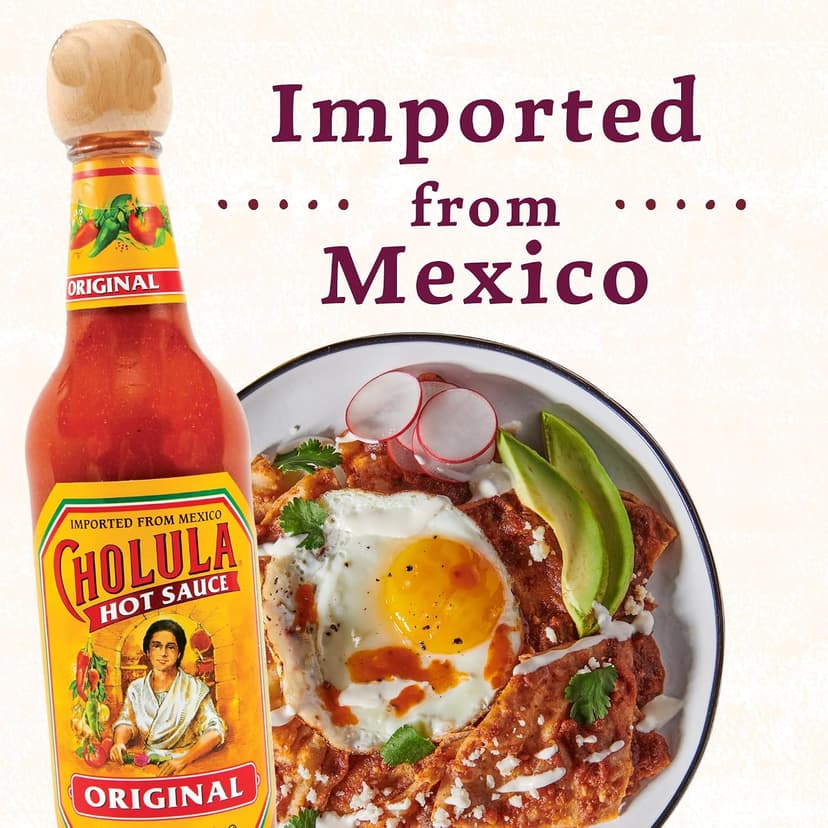 Cholula Hot Sauce Variety Pack, Product of Mexico, Gift Set Includes Six 5 Fl Oz Signature Cholula Hot Sauces for Eggs, Pizza, Mexican Dishes, and More, 30 fl oz B07FTTWDJS