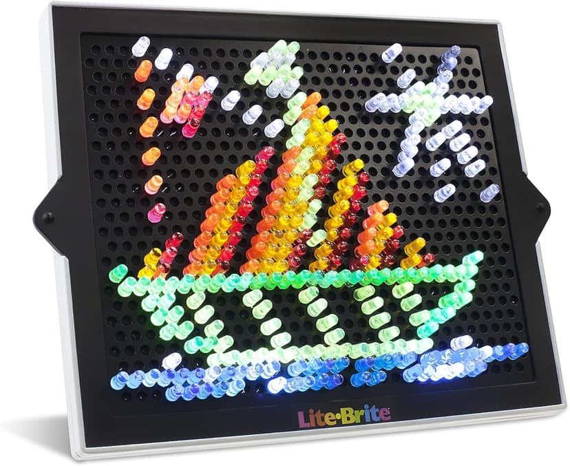 Lite Brite Classic, Favorite Retro Toy - Create Art with Light, STEM, Educational Learning, Holiday, Birthday, Gift, Boys, Kid, Toddler, Girls Age 4+