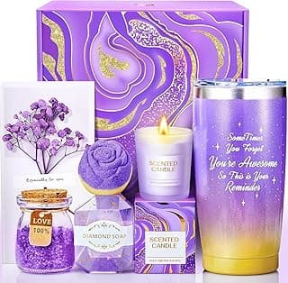 Gifts for Women, Mom, Wife, Her, Girlfriend, Sister, Bestie - Happy Birthday, White Elephant, Self Care Spa Gift Basket Set, Womens Gifts for Christmas, Teacher, Nurse, Employee Appreciation Gifts