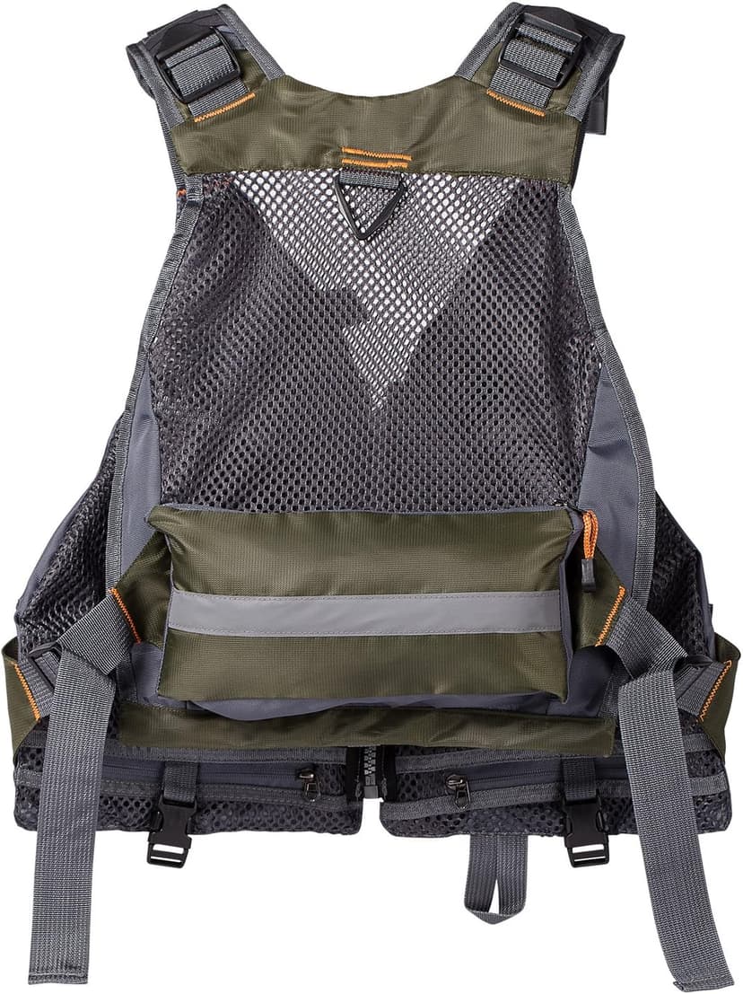 BASSDASH Strap Fishing Vest Adjustable for Men and Women, for Fly Bass Fishing and Outdoor Activities