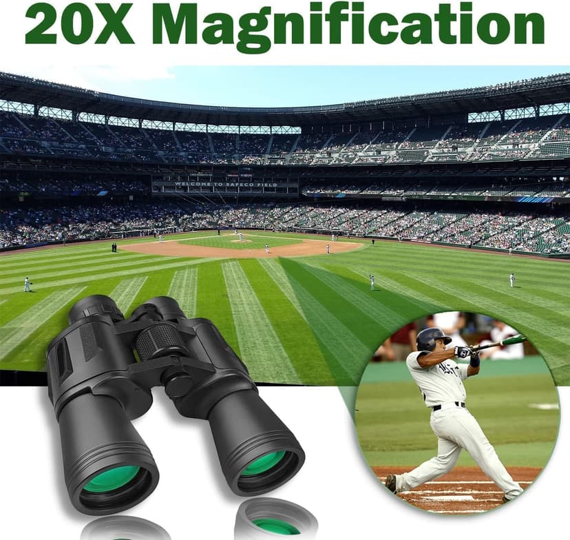 20x50 Binoculars for Adults, HD High Powered Professional Binoculars for Bird Watching Travel Stargazing Concerts Outdoor Sports-BAK4 Prism FMC Lens,Waterproof