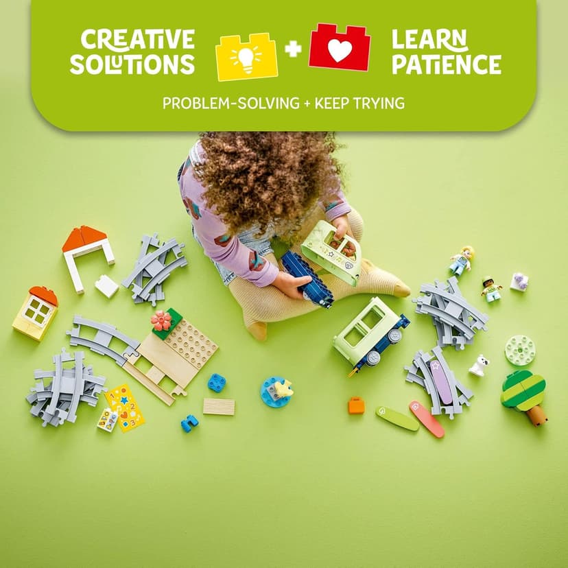 Building Toys for Toddlers, Ages 2+, Train Set, Develops Fine Motor Skills, W/ Larger Bricks & Figures, 57 Pieces, Gift Idea LEGO DUPLO Interactive Adventure Train 10427 B0CV2BX49N