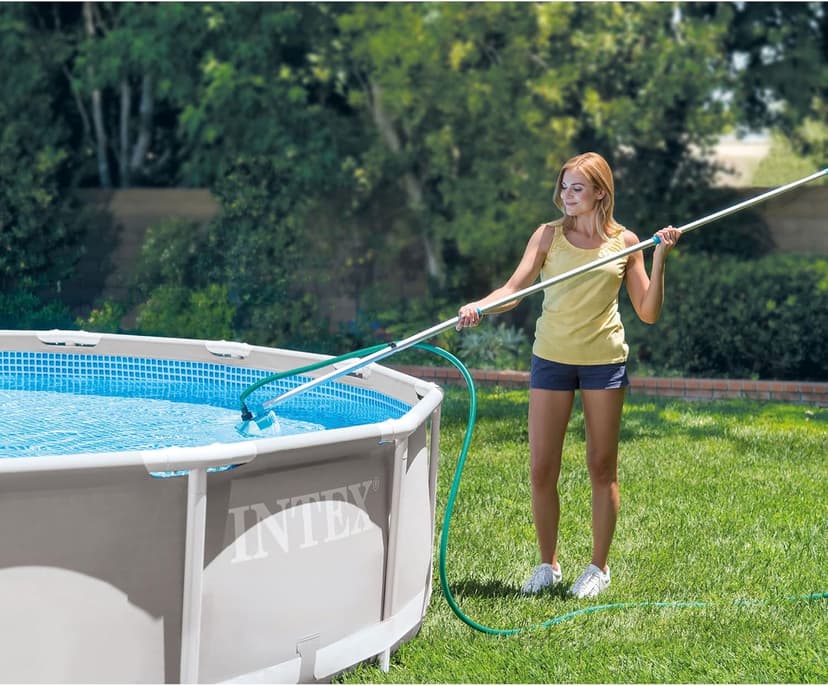 Intex 28002E Cleaning Maintenance Swimming Pool Kit with Vacuum, Surface Skimmer, and Telescoping Pole for Above Ground Pools (Pool Sold Separately)
