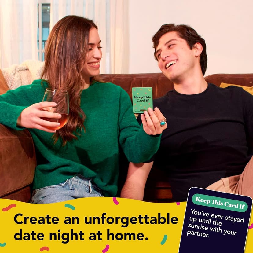 The Ultimate Date Night Game by Relatable, Great for Couples Games and Stay at Home Date Night Ideas, From The Makers of Let's Get Deep Relationship Card Game, Includes 300 Cards & Spinner