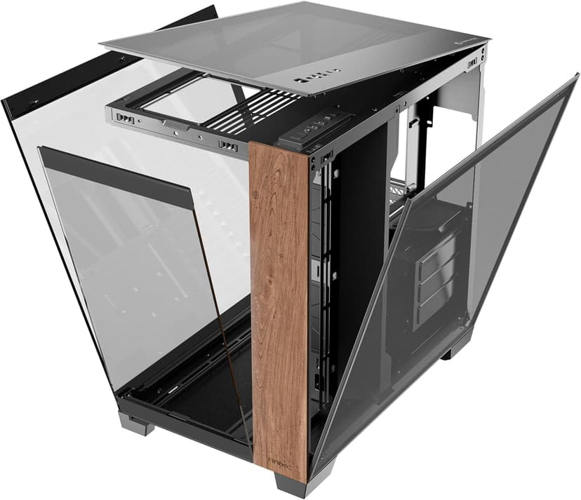 Antec C8 Wood, Fans not Included, Wooden Front Panel, Dual-Chamber Layout, Type-C, 360mm Radiator Support, Seamless TG Front & Side Panels, RTX 40 Compatible, Full-Tower E-ATX PC Case