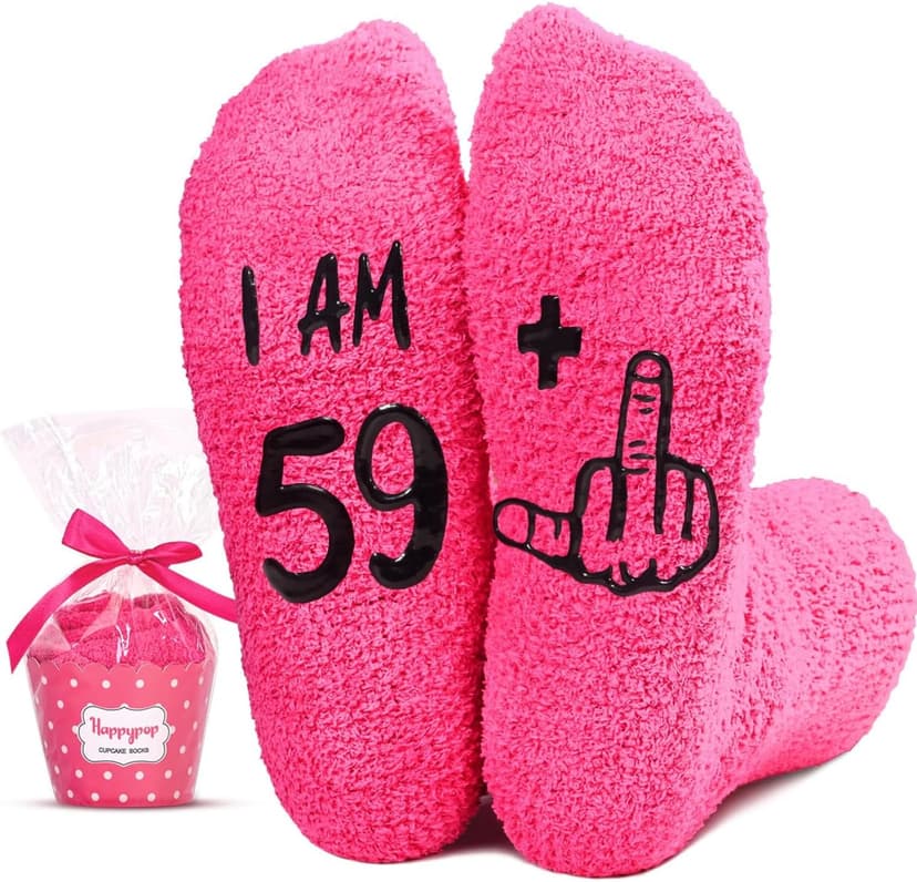 HAPPYPOP Funny Birthday Gifts Senior Women - Socks for Older Women, Gifts for 51-60 Years