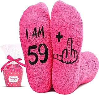 HAPPYPOP Funny Birthday Gifts Senior Women - Socks for Older Women, Gifts for 51-60 Years