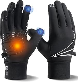 RUIXUE Winter Gloves Men Women, Warm Thermal Windproof Touchscreen Non-Slip,for Cycling Driving Running Hiking