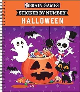 Brain Games - Sticker by Number: Halloween (Volume 1)