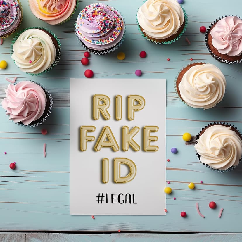 Funny 21st Birthday Card for Him or Her - Happy Birthday Card for 21 Year Old Daughter Son Niece Nephew Sister or Friend - Humorous Twenty One Gift Ideas - RIP Fake ID Card for Best Friend or Coworker B0DVVPPR3J