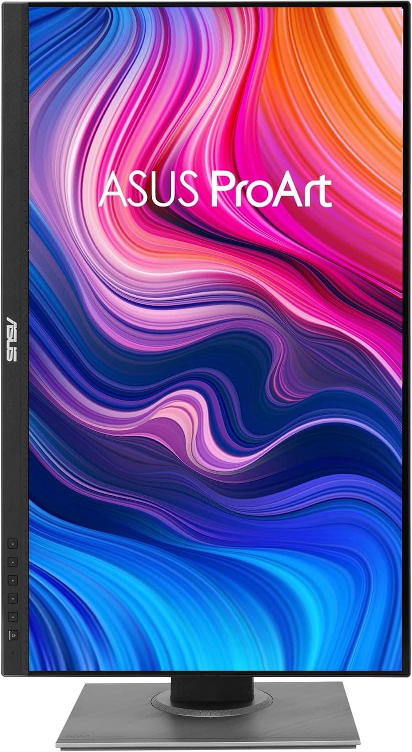 ASUS ProArt Display PA278QV 27” WQHD (2560 x 1440) Monitor, 100% sRGB/Rec. 709 ΔE < 2, IPS, DisplayPort HDMI DVI-D Mini DP, Calman Verified, Eye Care, Anti-Glare, Tilt Pivot Swivel Height Adjustable