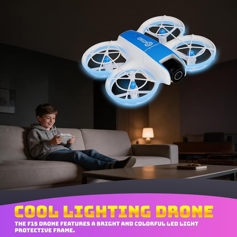 Contixo F15 Astro Mini Drone with 2.4" Screen Remote – 720P HD Dual Camera, Live Video Display, Optical Flow Hover, One-Key Takeoff/Landing, 360° Stunts, 2 Batteries, Beginner Drone for & Adults