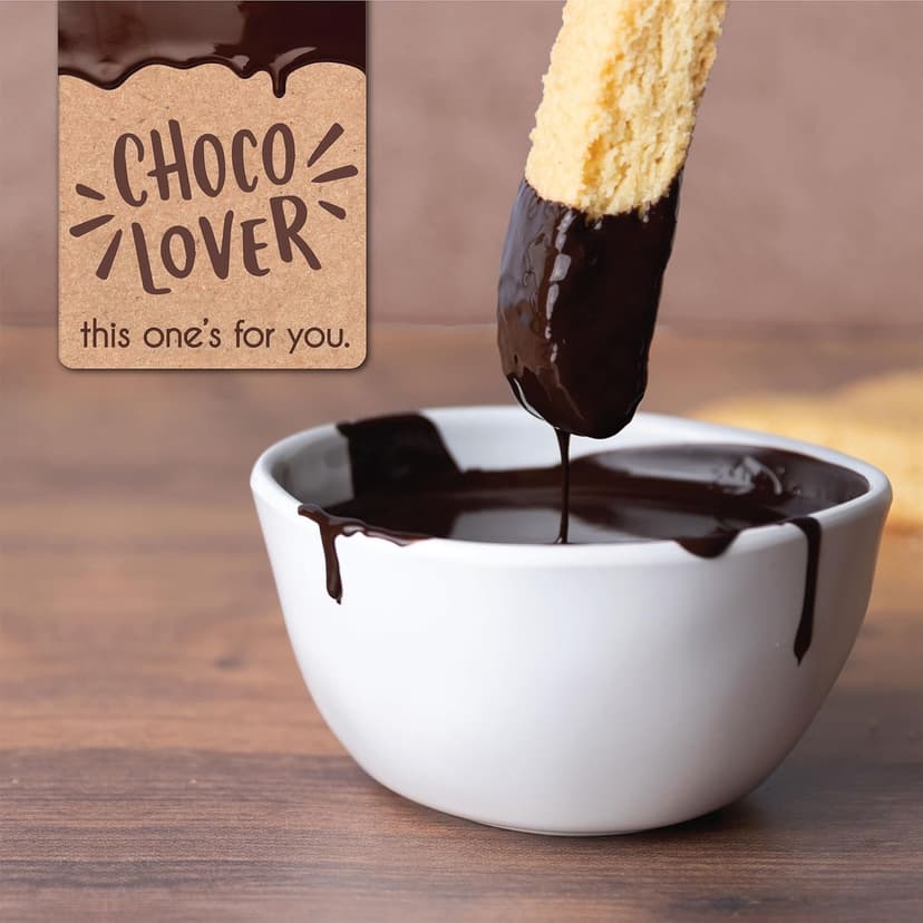 5 Valentines Chocolate Biscotti Gift Box, Gourmet Cookie Gift Basket for Food Delivery, Fancy Cookies Gift Ideas for Women, Men, Wife Girlfriend
