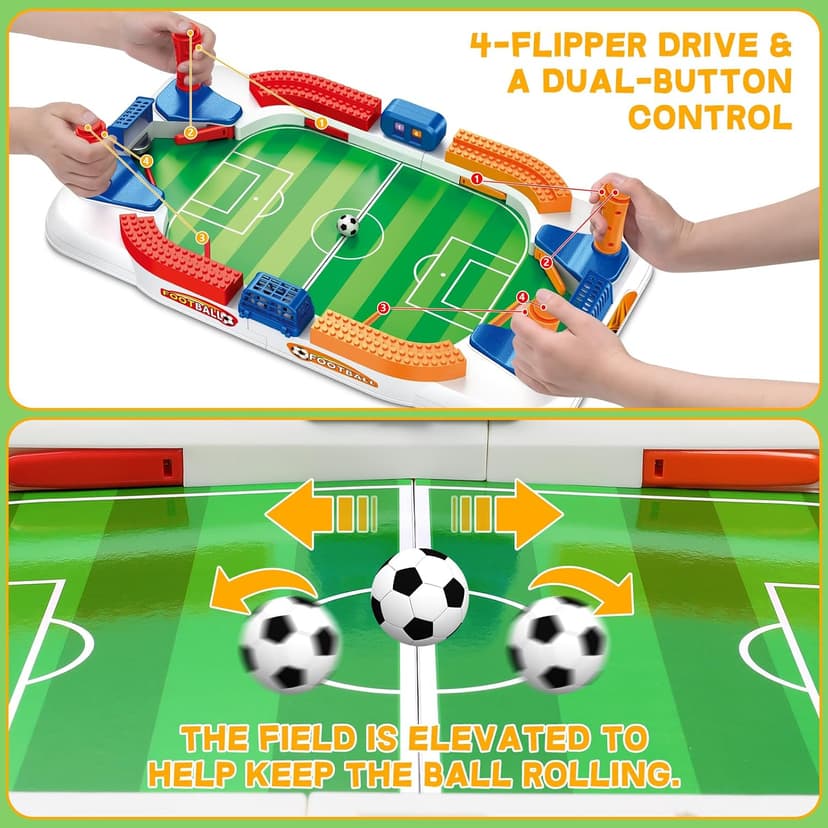 Football Games Board Indoor Sports Game Room Pinball Interactive Birthday Gift Toys 3 4 5 6 7 8-12 Year Family Gatherings Mini Foosball Table Game for Kids Soccer Game Set Gifts Boys Toy B0DZ6QMSCC