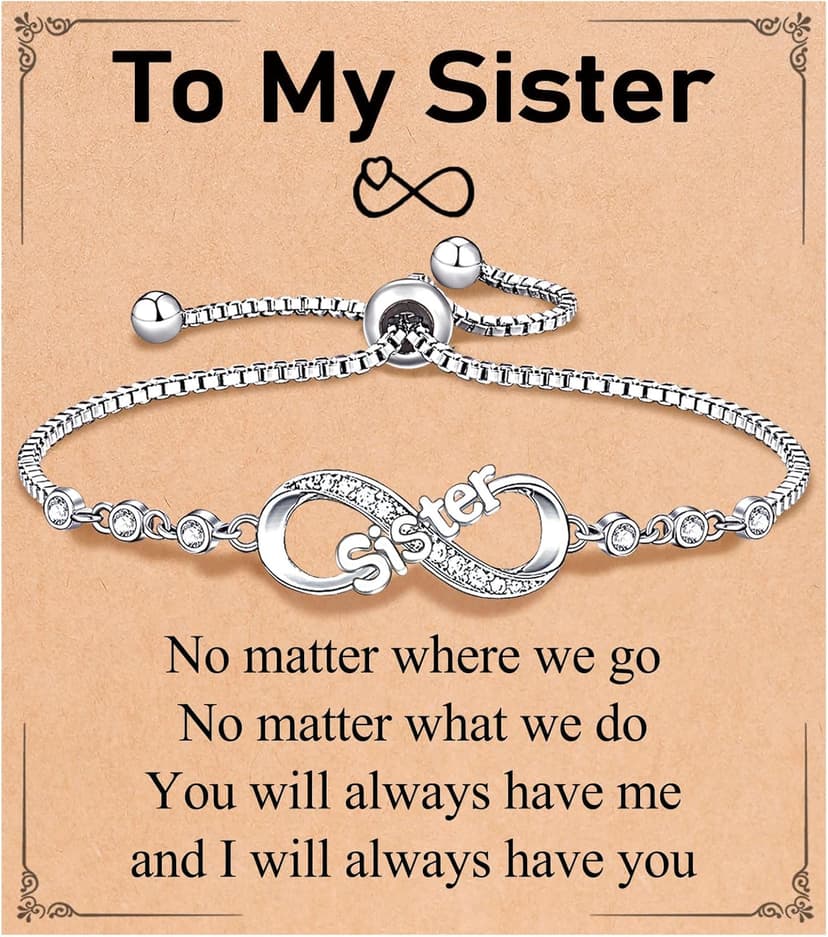 UNGENT THEM Infinity Love Heart Bracelets for Women Her Happy Birthday Valentines Christmas Presents