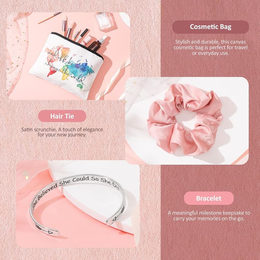 Frerdui Graduation Gift for Her, Class of 2026 Graduation Gifts Basket Box for Women, Senior High School College Grad Gift Set for Daughter Sister Friend, She Believed So She Did B0GVCLKH93
