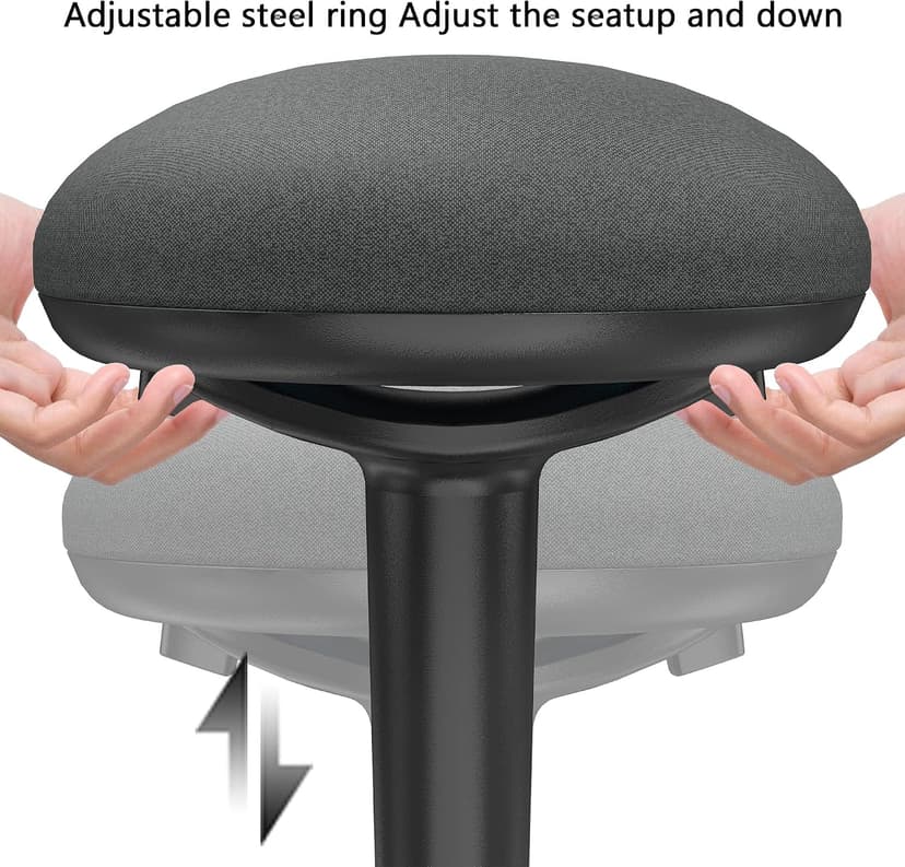 Standing Desk Chair with 360-Degree Standing Desk Chair with Memory Foam Seat Cushion, Lightweight & Flexible