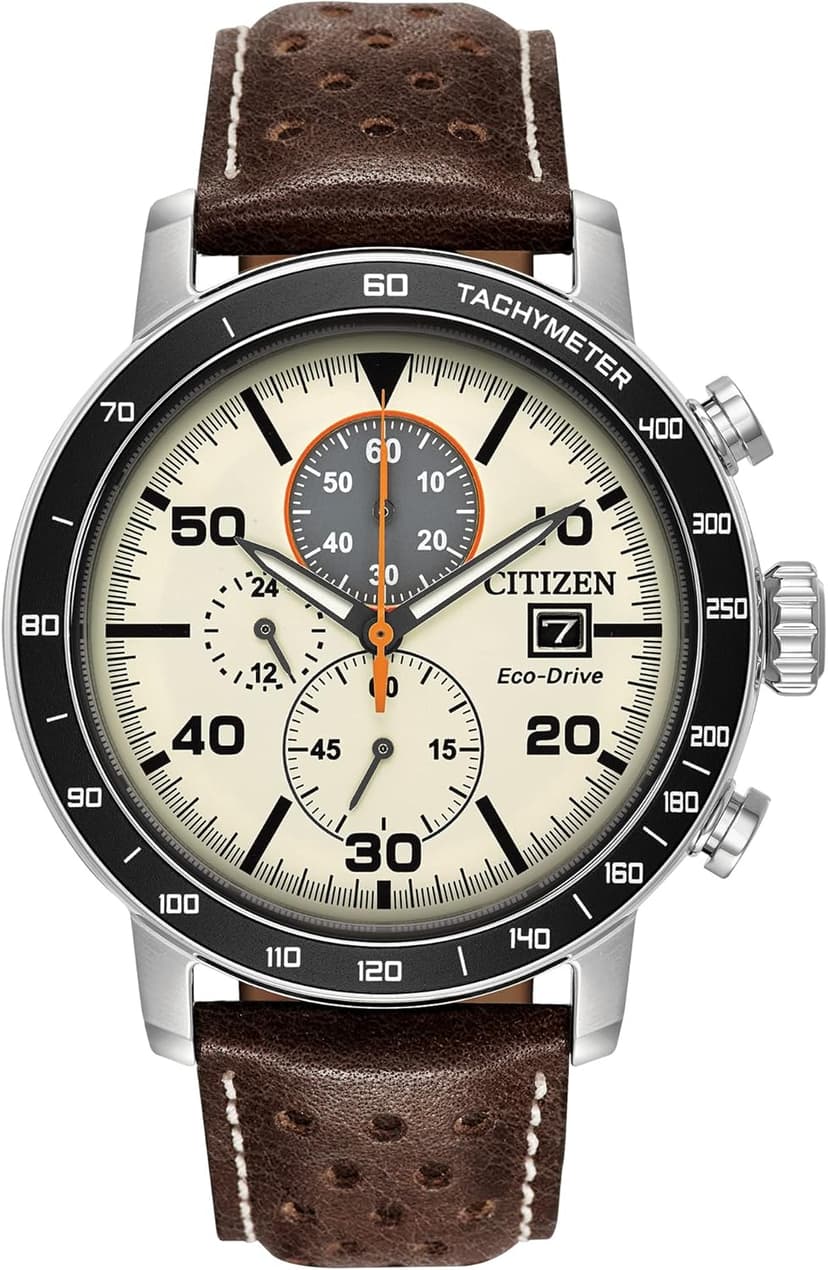 Citizen Men's Eco-Drive Weekender Brycen Chronograph Watch Stainless Steel Case