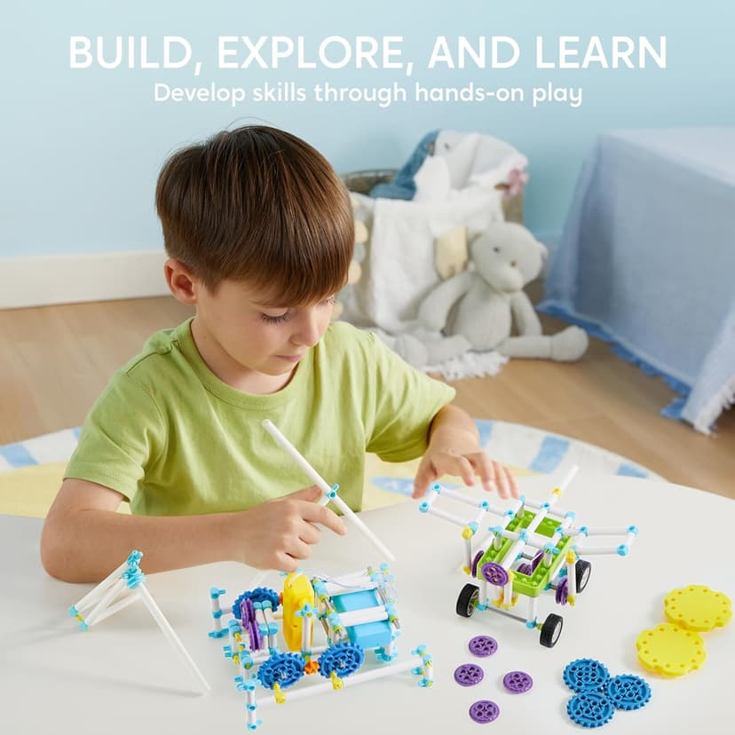 Klever Kits 36-in-1 Motor Robotic Kits, Make Your Own Kids Craft Kits Educational STEM Toys for Ages 8-13 Boys and Girls, Science Gifts for 8 Years Old