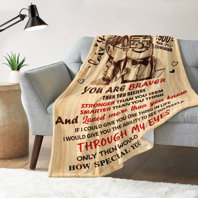 Gifts for Wife from Husband - Wedding Anniversary Birthday Gifts for Women - Romantic I Love You Present for Her - Christmas Mothers Day & Valentines Day Gifts for Wife - To My Wife's Blanket 50"x60"