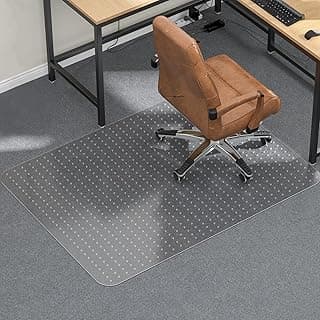 Tonaus Office Chair Mat for Carpet, 48"×36" Carpet Chair Mat for Low Pile Carpets, 2.2mm Transparent