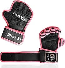 Dhabii Weight Lifting Gloves Compatible with Smart Watches, Ventilated Workout Gloves with Wrist Wraps for Men and Women- Great for Cross Training, Pull Ups, Gym, Workout.