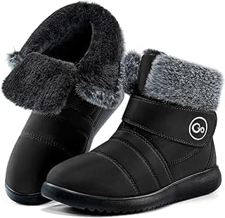 Reimferce Womens Snow Boots for Winter: Comfortable & Warm for All Day Wear - Waterproof Non Slip Booties for Commute Outdoor Walking