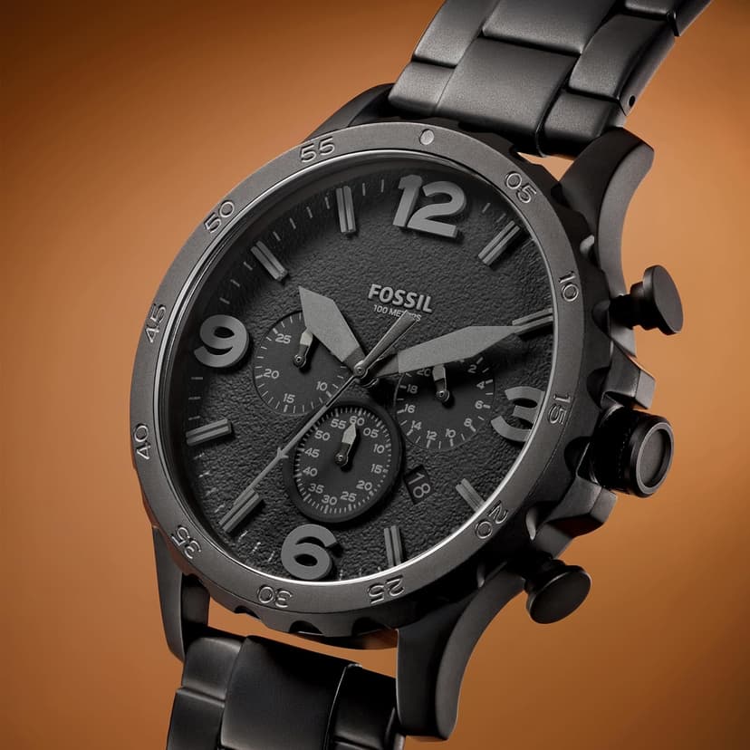 Fossil Men's Nate Quartz Stainless Steel Chronograph Watch