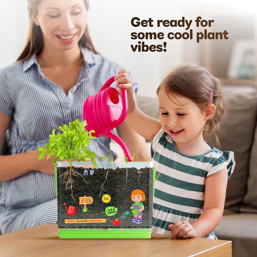 Birthday Gifts for Boy, Girl 4, 5, 6, 7, 8, Year Old - Science STEM Toy & Craft Growing Kits for Ages 4-8, 6-8 Years Root Viewer Kit for Kids - Grow Your Own Plant for Boys & Girls Gifts B0CRK33YXD