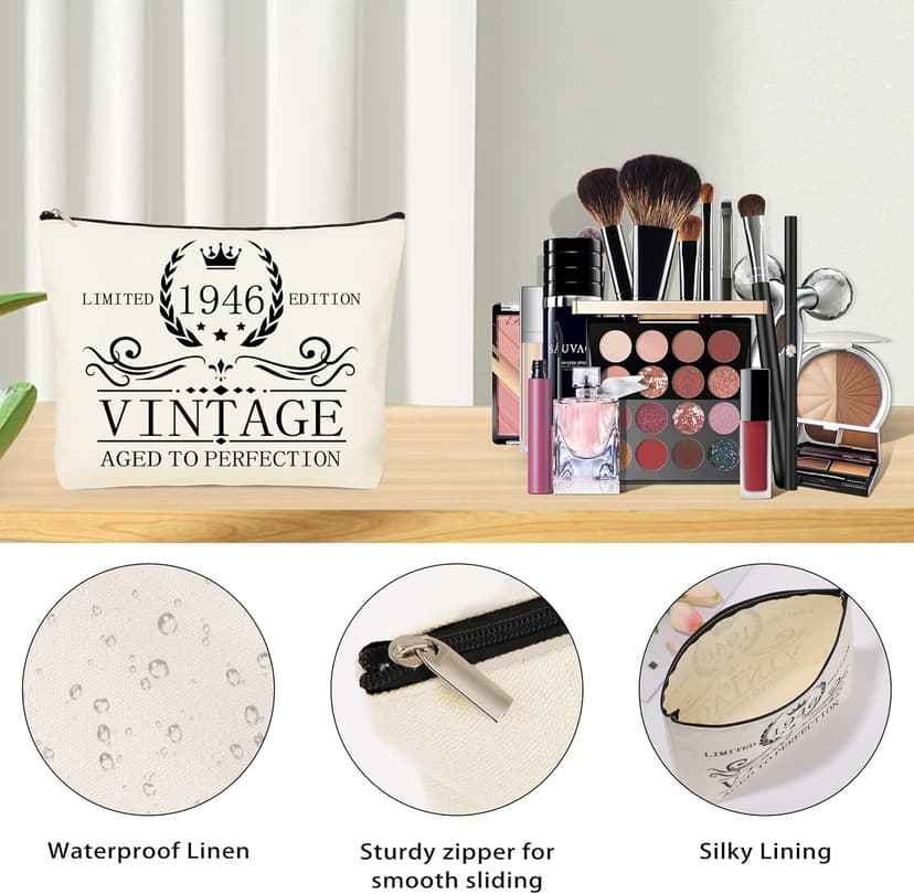 40th 50th 60th Birthday Gifts for Women Tote Bag Birthday Gifts Set for Mom Wife Sister Grandma Birthday Gifts for Her