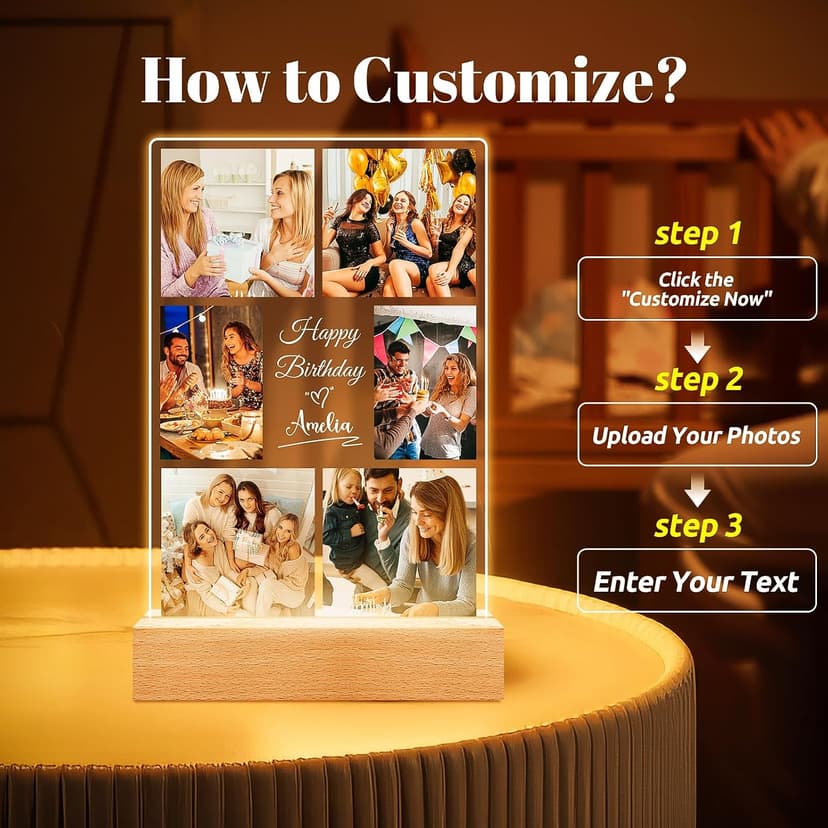Custom Picture Frames, Customized Picture Frame, Personalized Photo Frame, Personalized Gifts for Women Best Friends Personalized Picture Frame, Personalized Birthday Gifts for Women Her Him B0CX56Q972