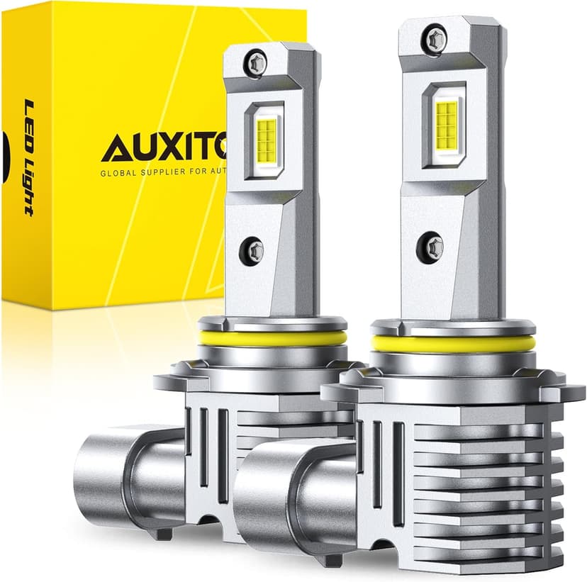 AUXITO HB4 LED Bulb 9006 Bulbs, 900% Brighter Ultra-Bright, Plug N Play, Long Lifespan, No Flicker, 99% Compatibility, 2PCS
