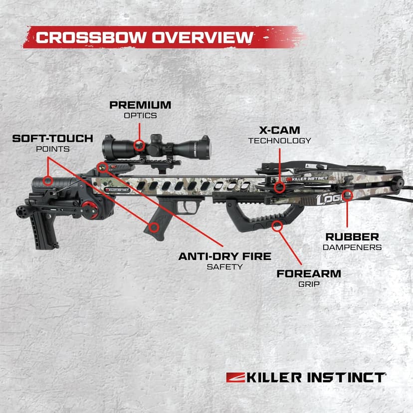 Killer Instinct LOGIX DC 435 RDC Crossbow Kit Chaos Camo/Black