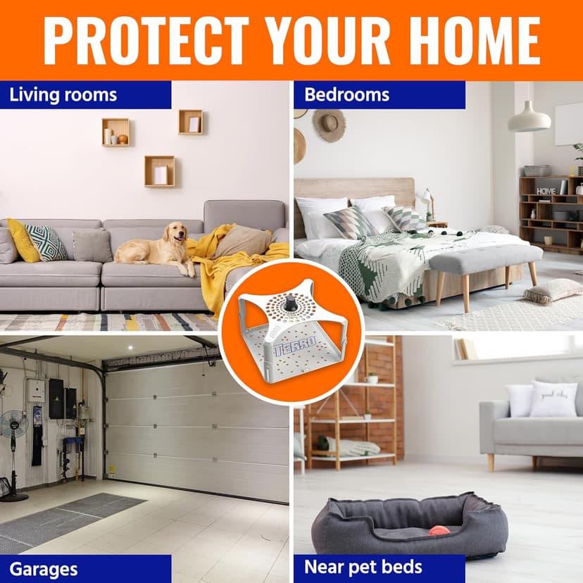 Terro T230 Indoor Electric Flea Trap and Killer - Refillable Flea Traps for Inside Your Home