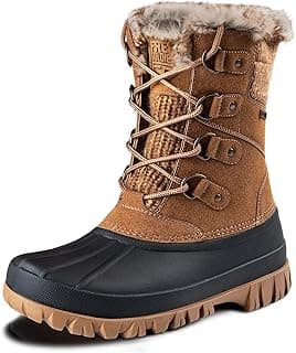 FREE SOLDIER Women's Waterproof Winter Cold Weather Snow Boots for Women Outdoor Fashion Duck Boots Comfortable Insulated