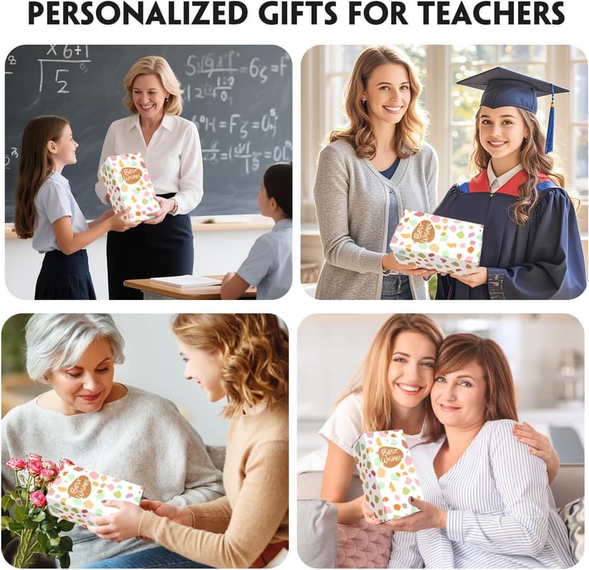 Teacher Appreciation Gifts Best Teacher Gifts from Student End of Year Teachers Gift for Women Unique 16 oz Teacher's Day Glass Cups for Teachers, Thank You Retirement Birthday Back to School(Frosted)