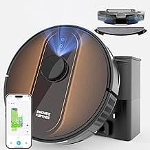 Robot Vacuum and Mop with Mapping: 5000Pa Self Emptying Robotic Vacuum with LIDAR Navigation,3-in-1 Robot Vacuum for 90 Days Hands-Free Cleaning, Alexa/APP Control Ideal for Pet Hair Hard Floor Carpet