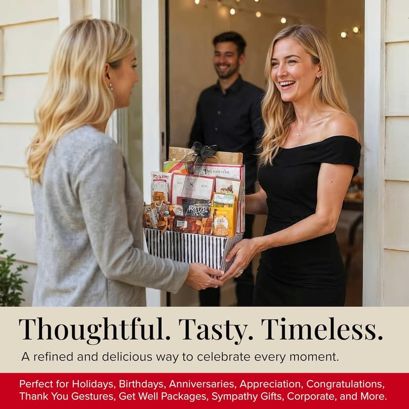 Cookies, popcorn, and pretzels for christmas, thank you, birthday, and appreciation gifting. Kosher. Broadway Basketeers Bountiful Food Gift Basket with Cookies Snacks & Treats B076BV6YHW