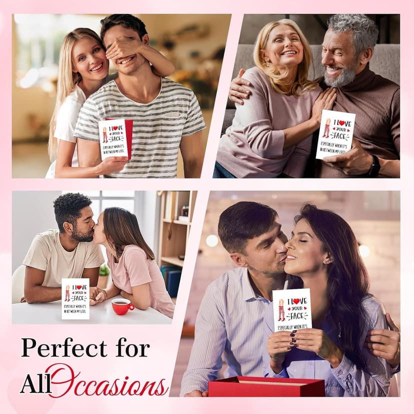 PETCEE Funny Valentines Day Card - 4"x6" Valentines Day Card for Him Her Naughty Valentines Day Gifts Cards with Envelop for Boyfriend Girlfriend Husband Wife Men Women Anniversary Birthday