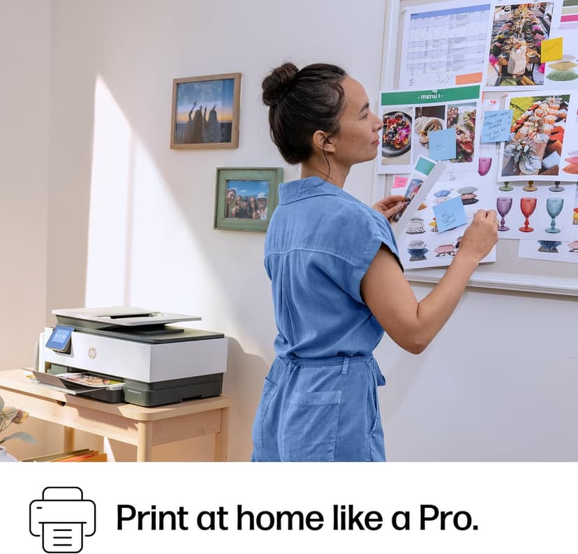 HP OfficeJet Pro 8125e Wireless All-in-One Color Inkjet Printer, Print, scan, Copy, ADF, Duplex Printing Best-for-Home Office, 3 Month Instant Ink Trial Included, AI-Enabled (405T6A)
