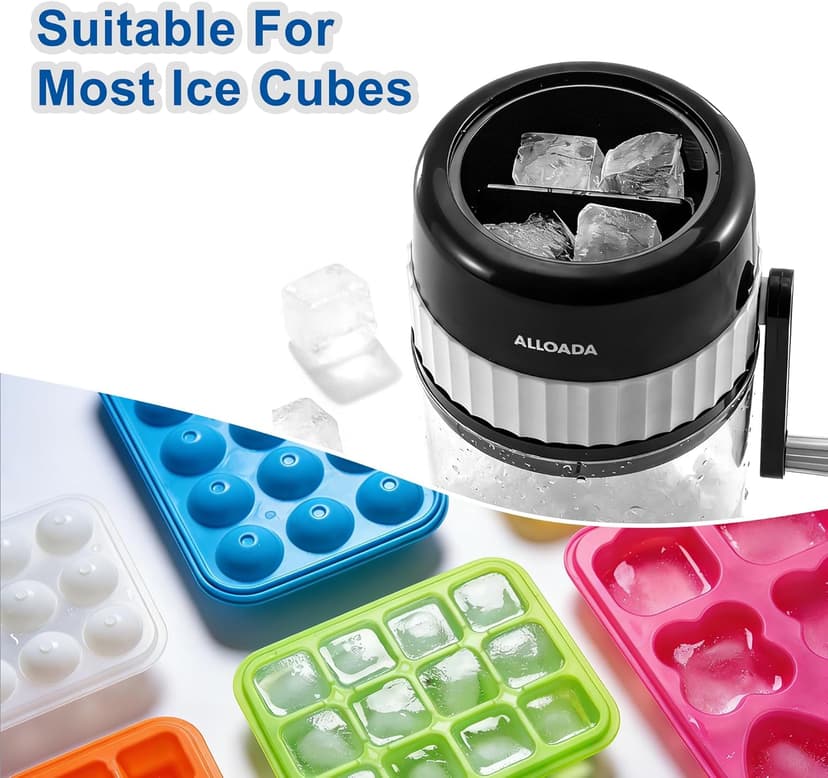 Snow Cone Machine - Slushie Ice Machine, Manual Shaved Ice Machine for Snow Cones, Portable Snowcone Machine Maker and Ice Shaver