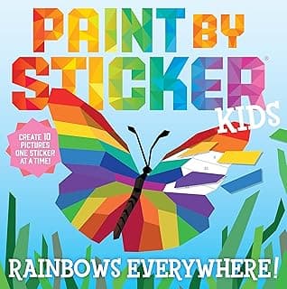 Paint by Sticker Kids (Official): Rainbows Everywhere!: Create 10 Pictures One Sticker at a Time! 1523517751