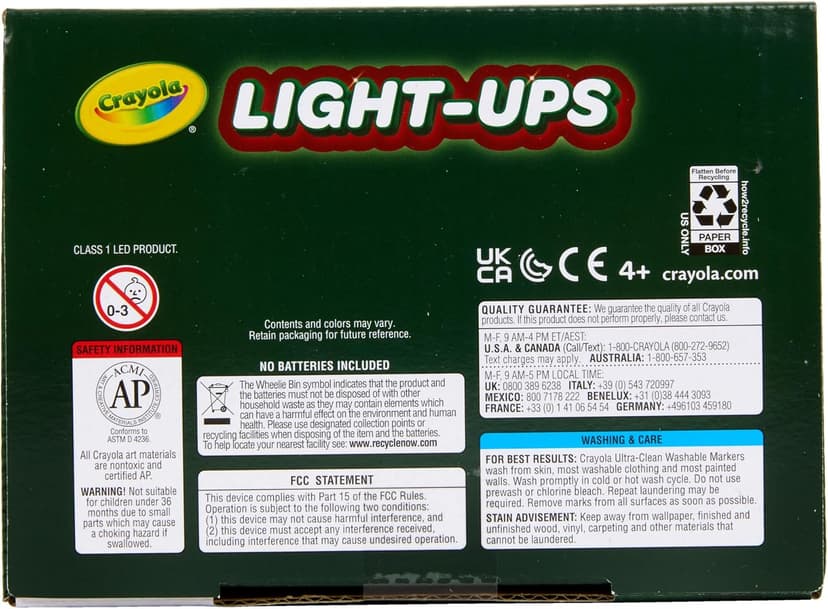 Crayola Light Ups Reindeer, Recolorable Light Up Toy for Kids, Reindeer Decor, Glow in the Dark, Holiday Gift for Kids, Ages 4+ B0DSQN9BBJ