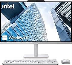 Lenovo 24" FHD All-in-One Desktop Computer for Home & Office, Intel Processor, 16GB RAM, 1TB Storage(512GB SSD & 512GB Portable HDD), WiFi 6, HDMI, Business AIO, Wireless Keyboard & Mouse, Win11
