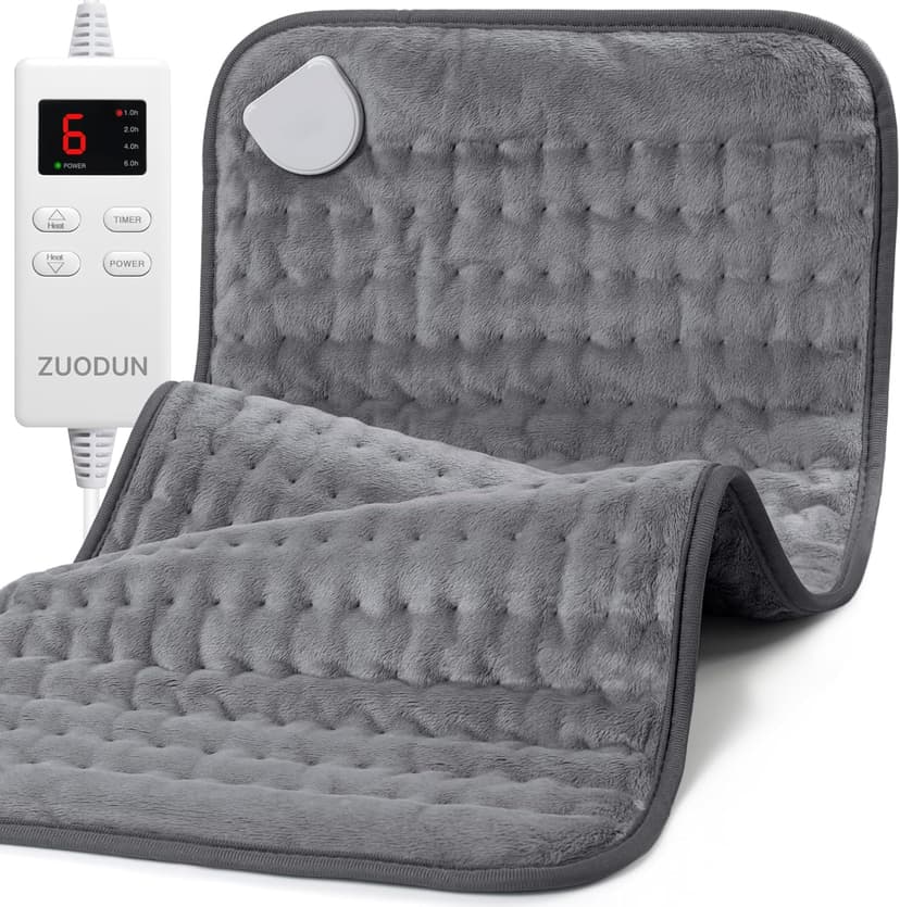 Heating Pad for Back, Neck, and Shoulder Pain Relief, Electric Heat Pad with 6 Heat Levels, Moist Heat Option, Auto Shut-Off, Birthday Christmas Gift for Women Men Mom Dad Grandma, Gift for her B0FL23X3DZ