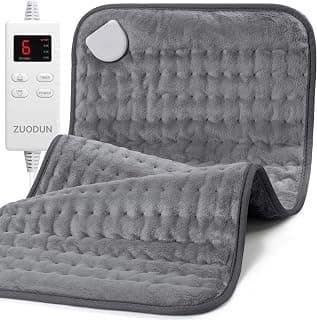 Heating Pad for Back, Neck, and Shoulder Pain Relief, Electric Heat Pad with 6 Heat Levels, Moist Heat Option, Auto Shut-Off, Birthday Christmas Gift for Women Men Mom Dad Grandma, Gift for her B0FL23X3DZ
