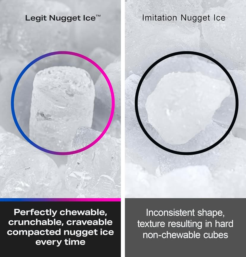 GE Profile Opal 2.0 Ultra Nugget Ice Maker with .75 Gallon Side Tank and Scale Inhibiting Filter, Scoop Included, 38 lbs in 24 Hours, Pellet Ice Machine with WiFi & Smart Connected, Stainless Steel