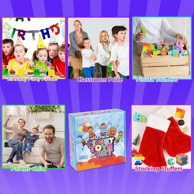 1000 Pcs Party Favors for Kids, Fidget Toys Bulk, Birthday Gift Toys, Fidgets Stocking Stuffers, Treasure Box Birthday Party, Goodie Bag Stuffers, Carnival Prizes, Pinata Filler Stuffers for Classroom B0CBDHC4BN