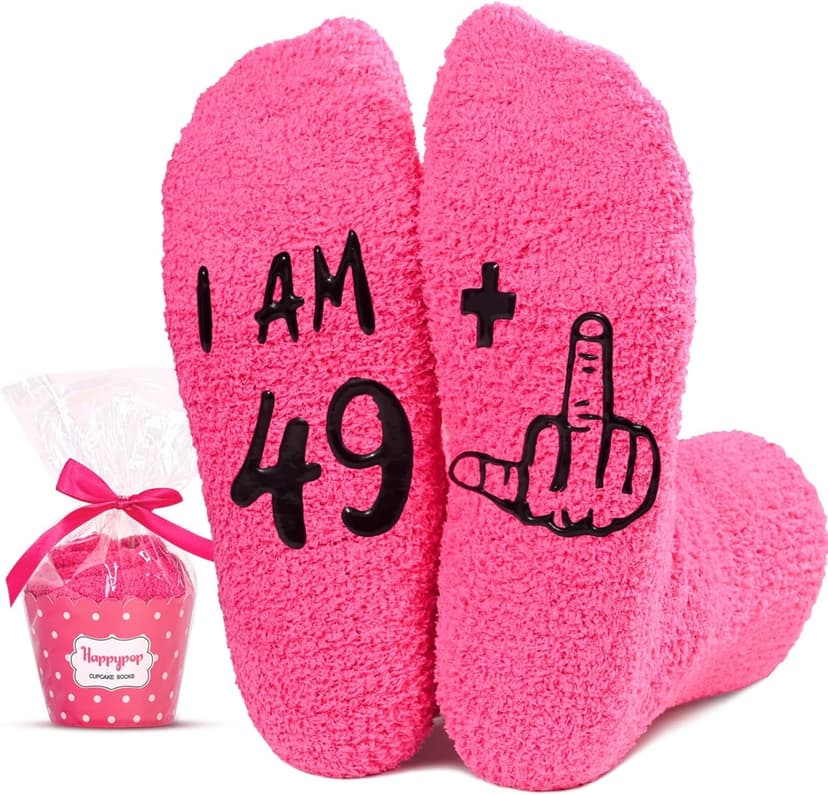 HAPPYPOP 50th Birthday Gifts Ideas - 50 Year Old Gift Socks for Women Men Friends, Turning 50 Gifts